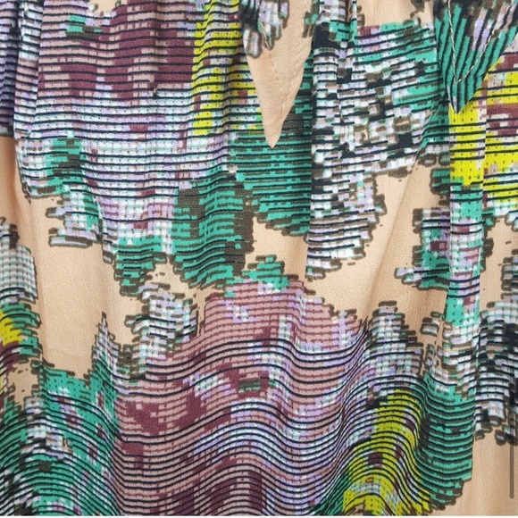 Bar III Pixelated Floral Tie Back Sundress XL - Picture 6 of 6